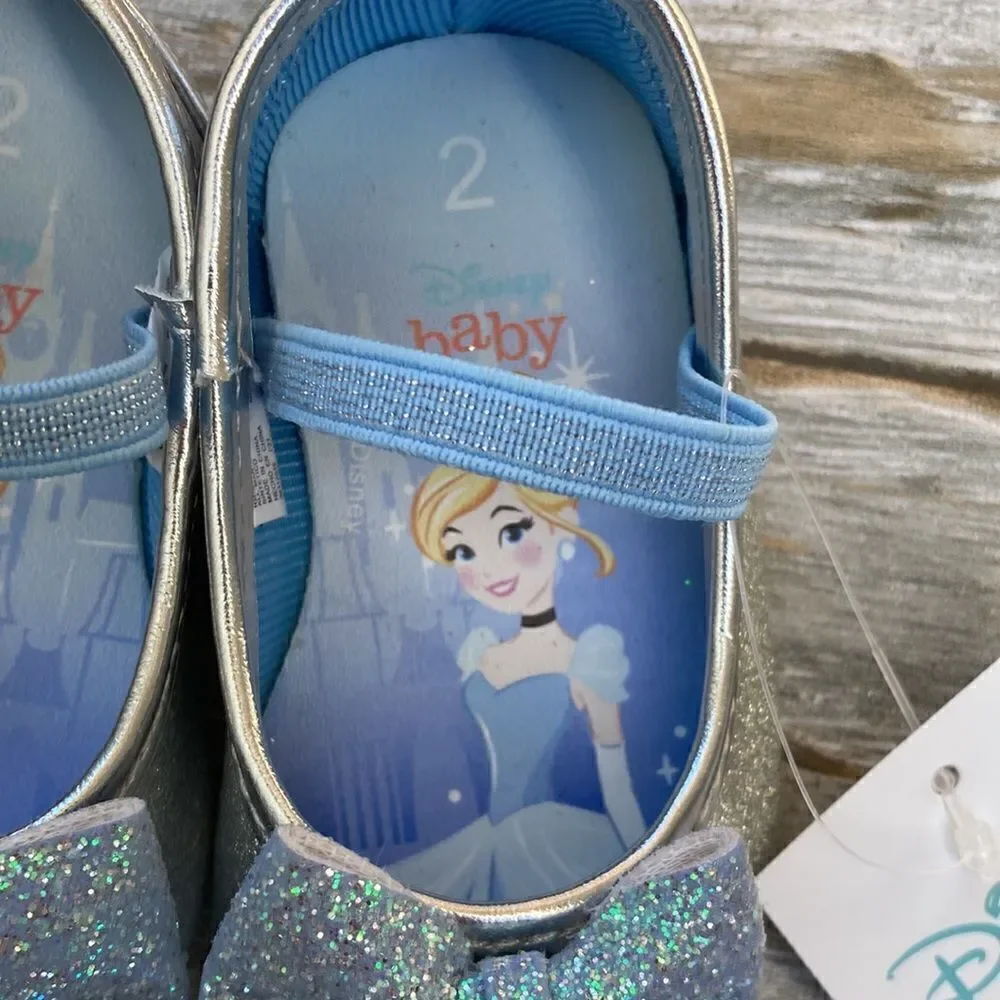 BABY Disney Cinderella & Polka Dot Mini Mouse Princess Shoes 2-Pack Size 2